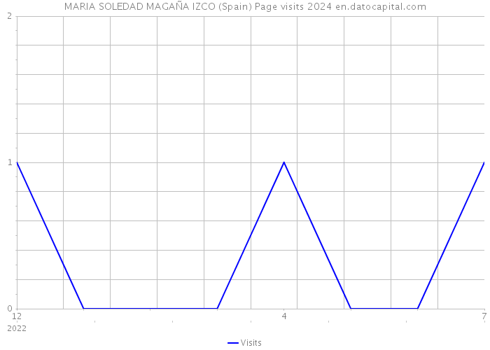 MARIA SOLEDAD MAGAÑA IZCO (Spain) Page visits 2024 