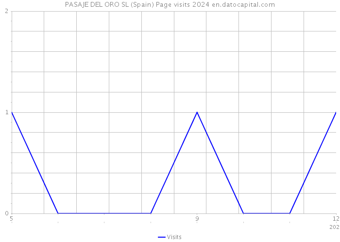 PASAJE DEL ORO SL (Spain) Page visits 2024 