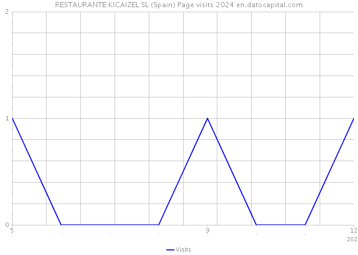 RESTAURANTE KICAIZEL SL (Spain) Page visits 2024 
