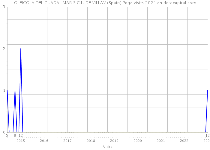 OLEICOLA DEL GUADALIMAR S.C.L. DE VILLAV (Spain) Page visits 2024 
