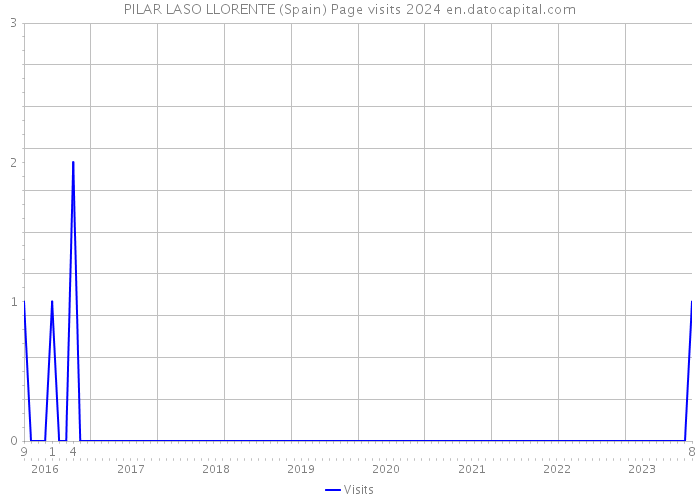 PILAR LASO LLORENTE (Spain) Page visits 2024 