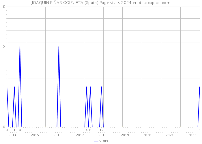 JOAQUIN PIÑAR GOIZUETA (Spain) Page visits 2024 