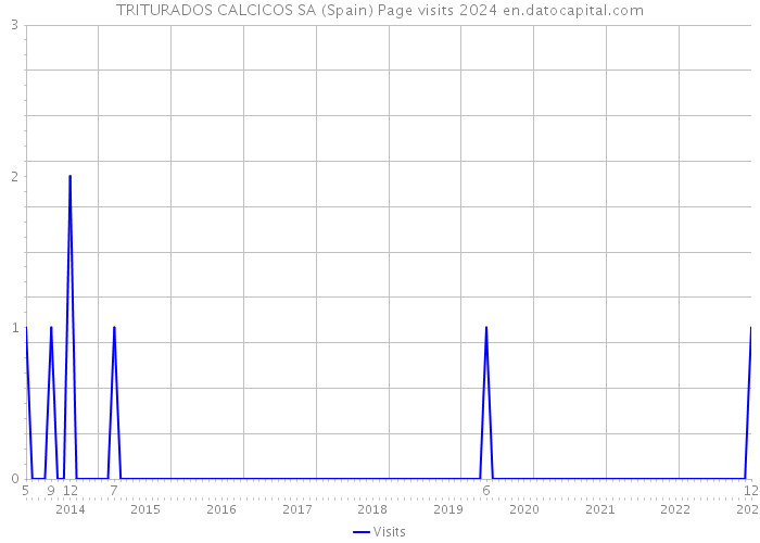 TRITURADOS CALCICOS SA (Spain) Page visits 2024 