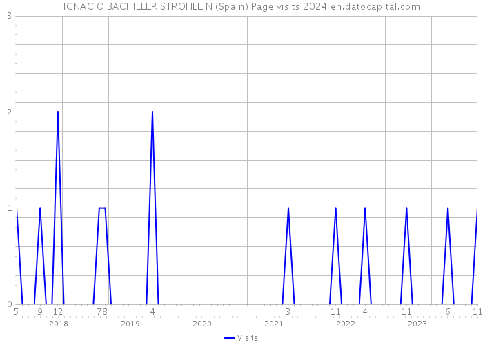 IGNACIO BACHILLER STROHLEIN (Spain) Page visits 2024 