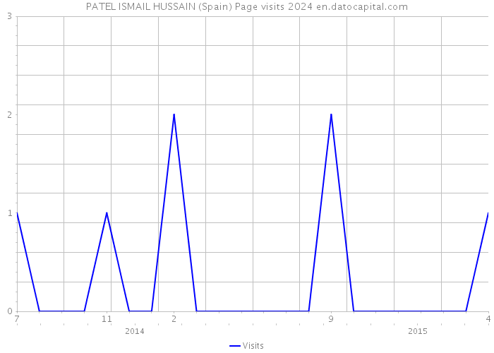 PATEL ISMAIL HUSSAIN (Spain) Page visits 2024 