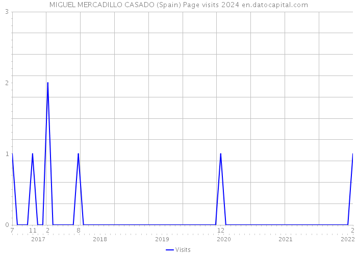 MIGUEL MERCADILLO CASADO (Spain) Page visits 2024 