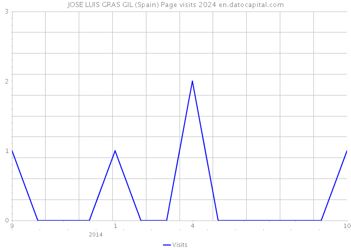 JOSE LUIS GRAS GIL (Spain) Page visits 2024 