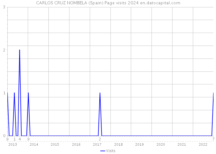CARLOS CRUZ NOMBELA (Spain) Page visits 2024 