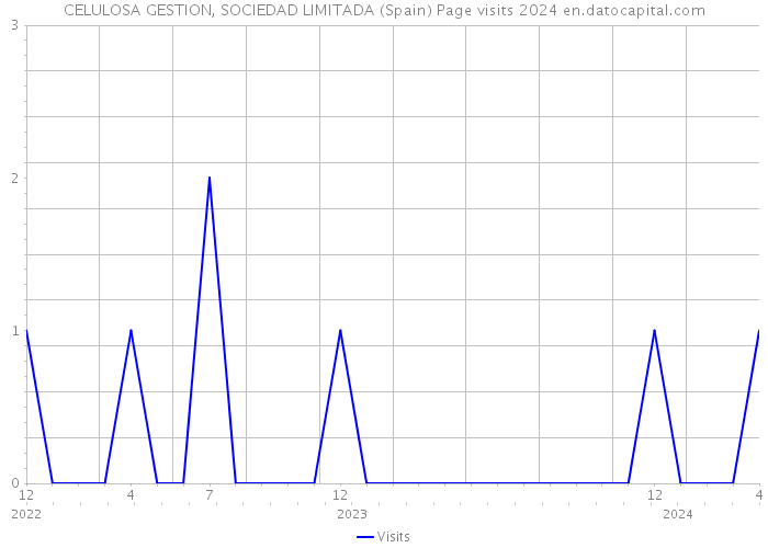 CELULOSA GESTION, SOCIEDAD LIMITADA (Spain) Page visits 2024 