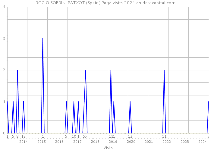 ROCIO SOBRINI PATXOT (Spain) Page visits 2024 