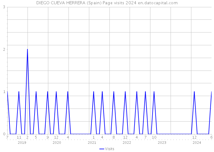 DIEGO CUEVA HERRERA (Spain) Page visits 2024 