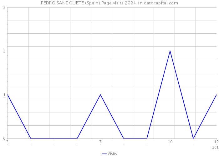 PEDRO SANZ OLIETE (Spain) Page visits 2024 