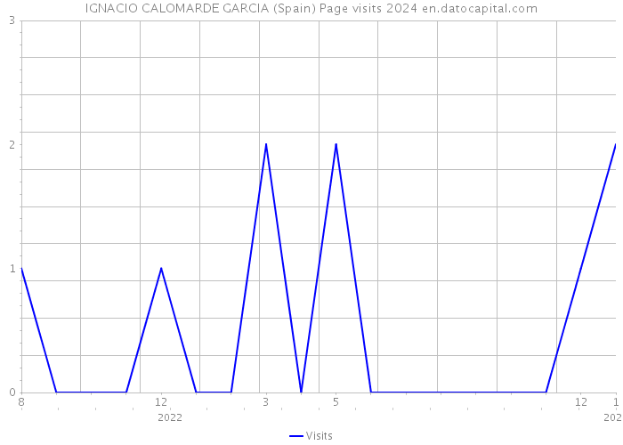 IGNACIO CALOMARDE GARCIA (Spain) Page visits 2024 