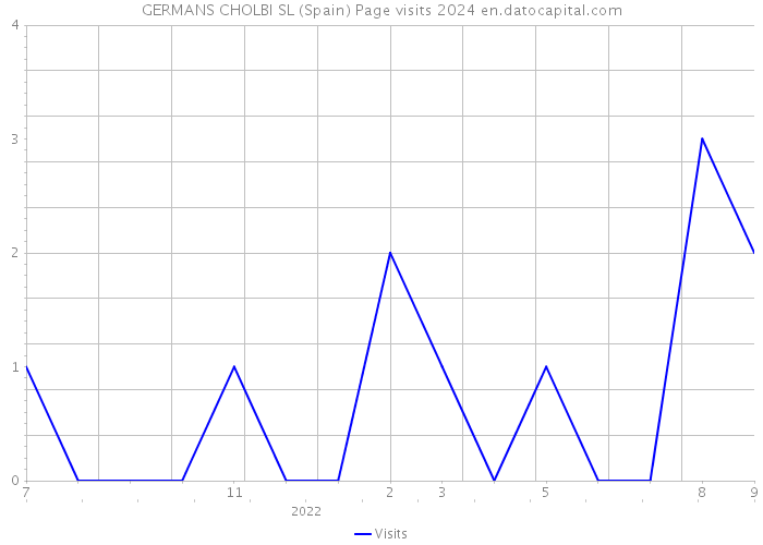 GERMANS CHOLBI SL (Spain) Page visits 2024 