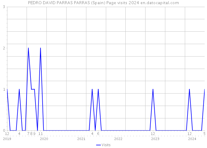 PEDRO DAVID PARRAS PARRAS (Spain) Page visits 2024 
