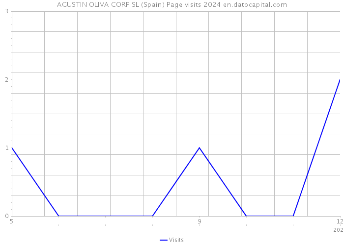 AGUSTIN OLIVA CORP SL (Spain) Page visits 2024 