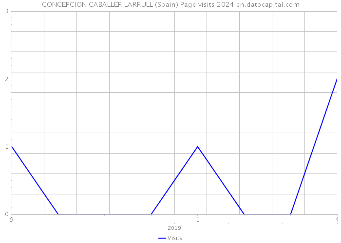 CONCEPCION CABALLER LARRULL (Spain) Page visits 2024 