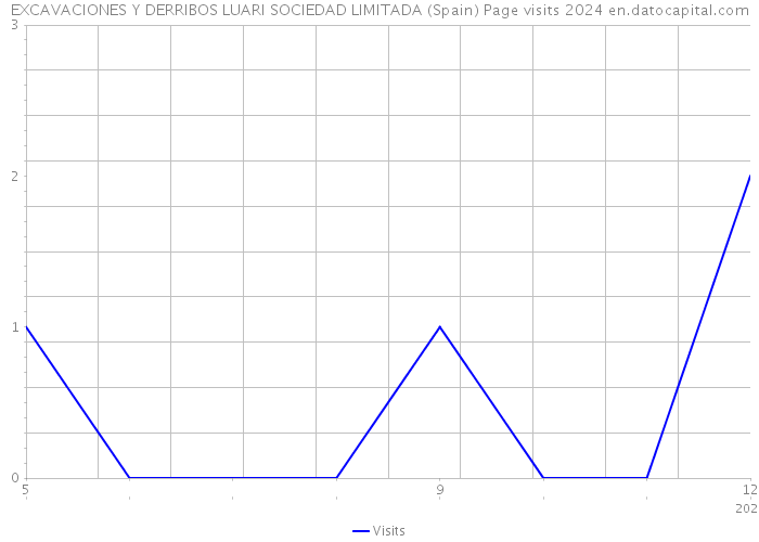 EXCAVACIONES Y DERRIBOS LUARI SOCIEDAD LIMITADA (Spain) Page visits 2024 