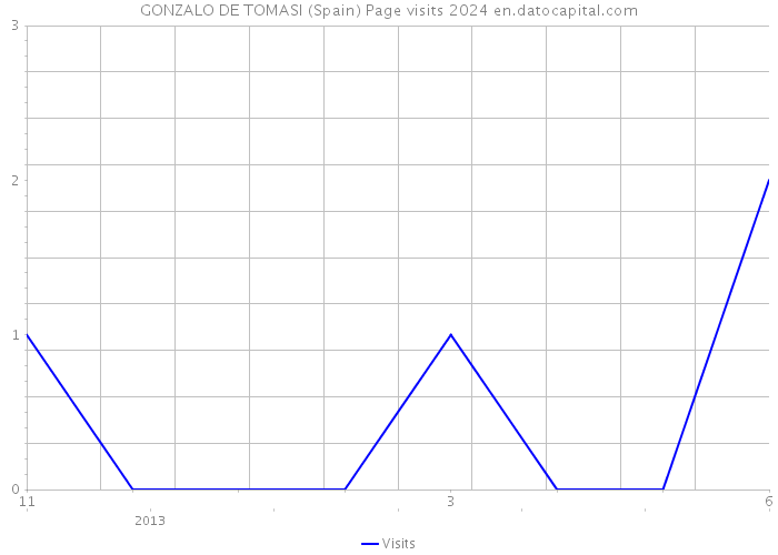 GONZALO DE TOMASI (Spain) Page visits 2024 