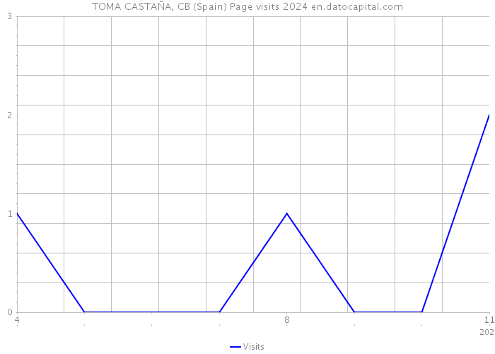 TOMA CASTAÑA, CB (Spain) Page visits 2024 