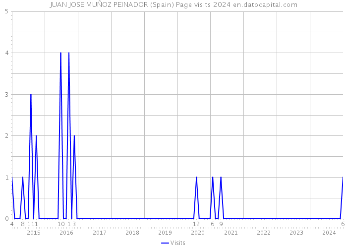 JUAN JOSE MUÑOZ PEINADOR (Spain) Page visits 2024 