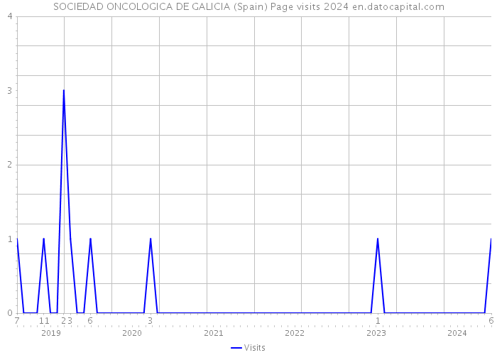 SOCIEDAD ONCOLOGICA DE GALICIA (Spain) Page visits 2024 