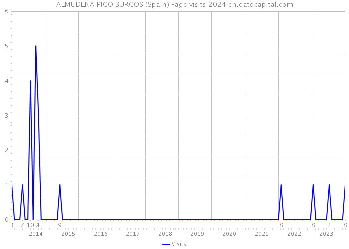 ALMUDENA PICO BURGOS (Spain) Page visits 2024 