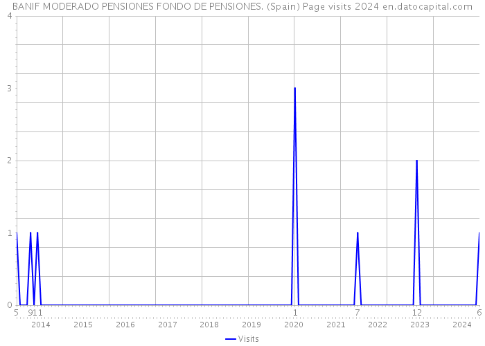 BANIF MODERADO PENSIONES FONDO DE PENSIONES. (Spain) Page visits 2024 