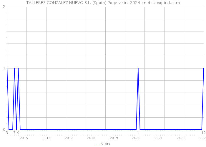 TALLERES GONZALEZ NUEVO S.L. (Spain) Page visits 2024 