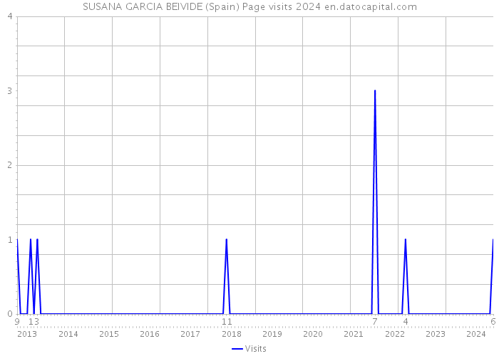 SUSANA GARCIA BEIVIDE (Spain) Page visits 2024 