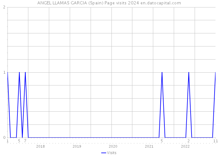 ANGEL LLAMAS GARCIA (Spain) Page visits 2024 