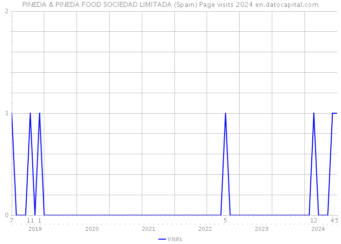 PINEDA & PINEDA FOOD SOCIEDAD LIMITADA (Spain) Page visits 2024 