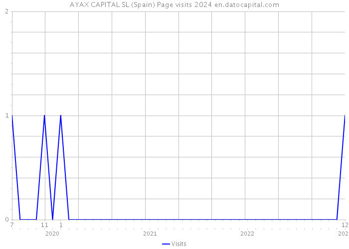 AYAX CAPITAL SL (Spain) Page visits 2024 