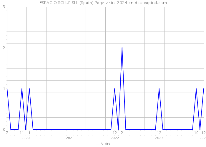 ESPACIO SCLUP SLL (Spain) Page visits 2024 
