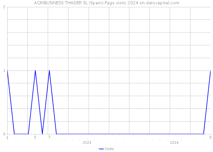 AGRIBUSINESS THADER SL (Spain) Page visits 2024 