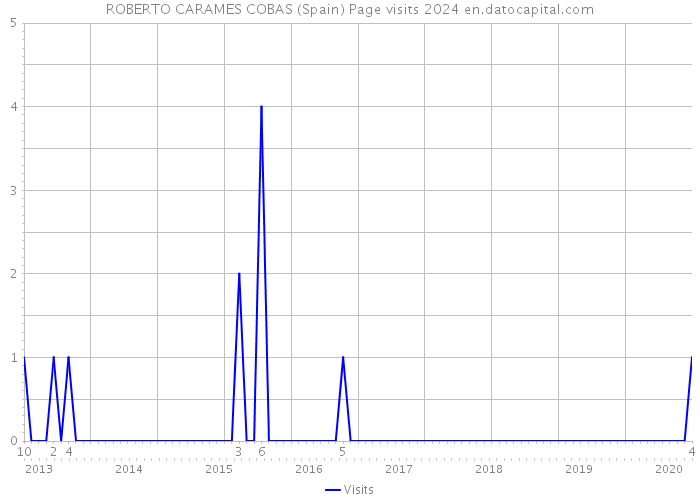 ROBERTO CARAMES COBAS (Spain) Page visits 2024 