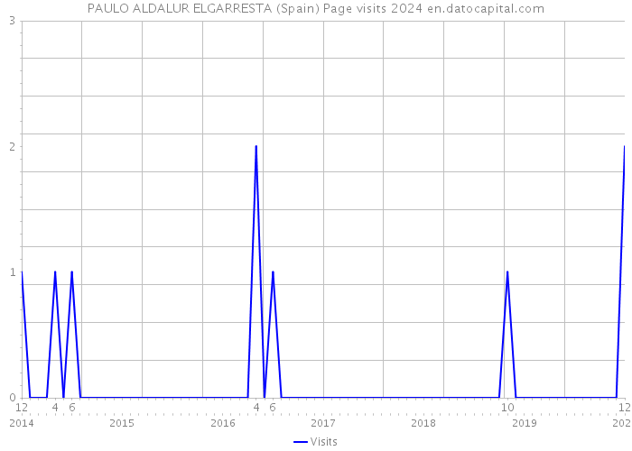PAULO ALDALUR ELGARRESTA (Spain) Page visits 2024 
