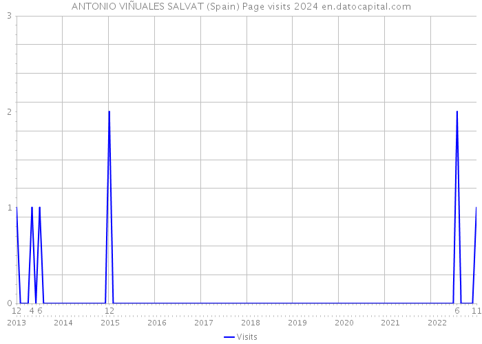 ANTONIO VIÑUALES SALVAT (Spain) Page visits 2024 