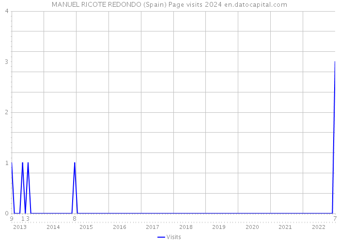 MANUEL RICOTE REDONDO (Spain) Page visits 2024 