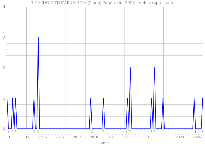 RICARDO ORTUZAR GARCIA (Spain) Page visits 2024 