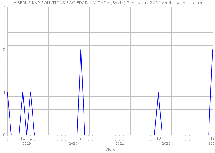HIBERUS KVP SOLUTIONS SOCIEDAD LIMITADA (Spain) Page visits 2024 