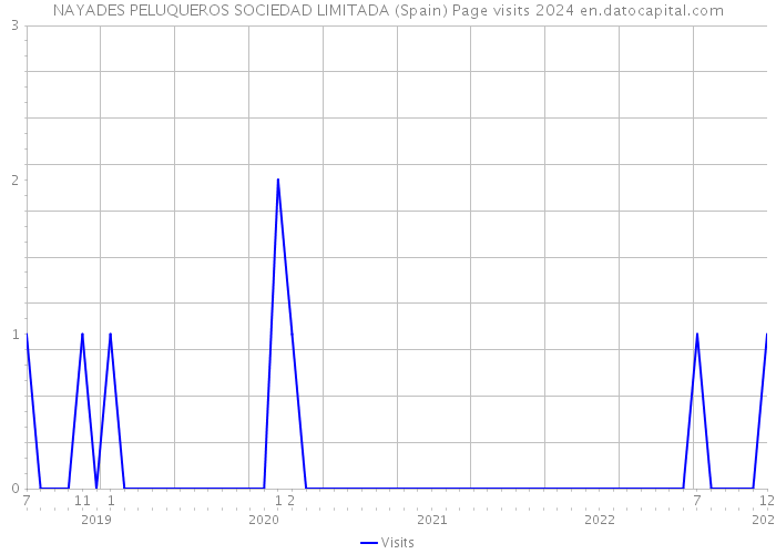 NAYADES PELUQUEROS SOCIEDAD LIMITADA (Spain) Page visits 2024 