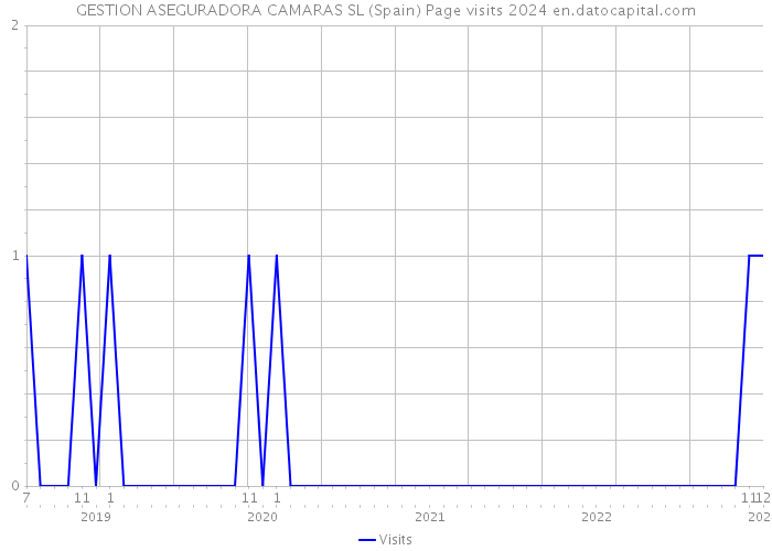 GESTION ASEGURADORA CAMARAS SL (Spain) Page visits 2024 