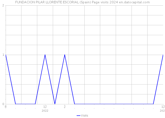 FUNDACION PILAR LLORENTE ESCORIAL (Spain) Page visits 2024 