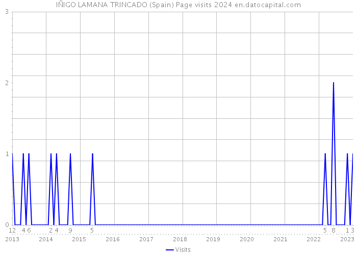 IÑIGO LAMANA TRINCADO (Spain) Page visits 2024 