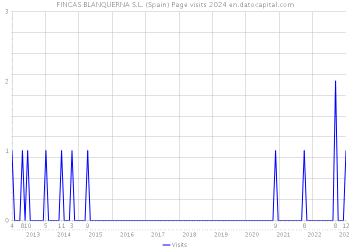 FINCAS BLANQUERNA S.L. (Spain) Page visits 2024 