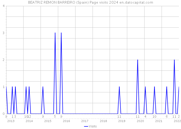 BEATRIZ REMON BARREIRO (Spain) Page visits 2024 