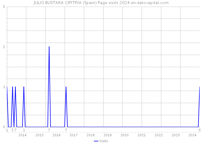 JULIO BUSTARA CIPITRIA (Spain) Page visits 2024 