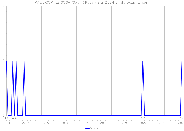 RAUL CORTES SOSA (Spain) Page visits 2024 