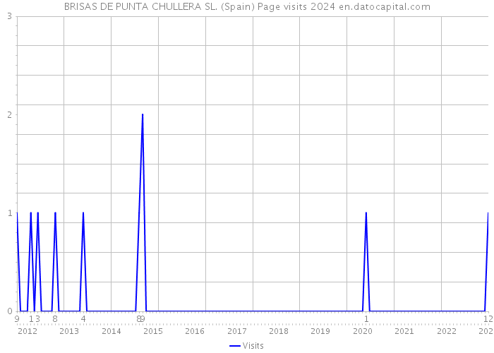 BRISAS DE PUNTA CHULLERA SL. (Spain) Page visits 2024 